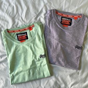 Superdry Orange Label Tees (pair)